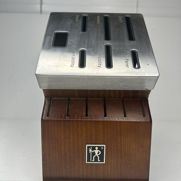 JA Henckels Modernist Knife-Sharpening Block, Holds 12 Knives, 1 Pr Shears - Picture 2 of 12